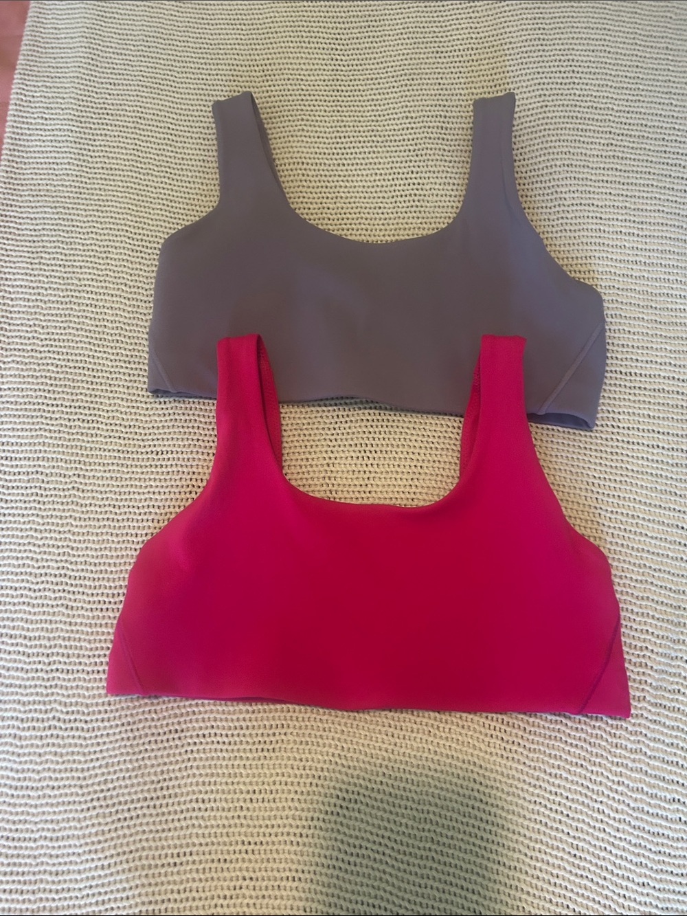 Nike Sporty Low Support Sports Bras in Purple and Magenta